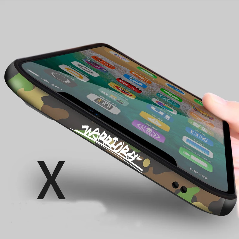 Camouflage Metal Frame Bumper Phone Case for Apple iPhone X Luxury Protective Cover Corner Protection Mobile Phone Bag Decor
Camouflage Metal Frame Bumper Phone Case for Apple iPhone X Luxury Protective Cover Corner Protection Mobile Phone Bag Decor
