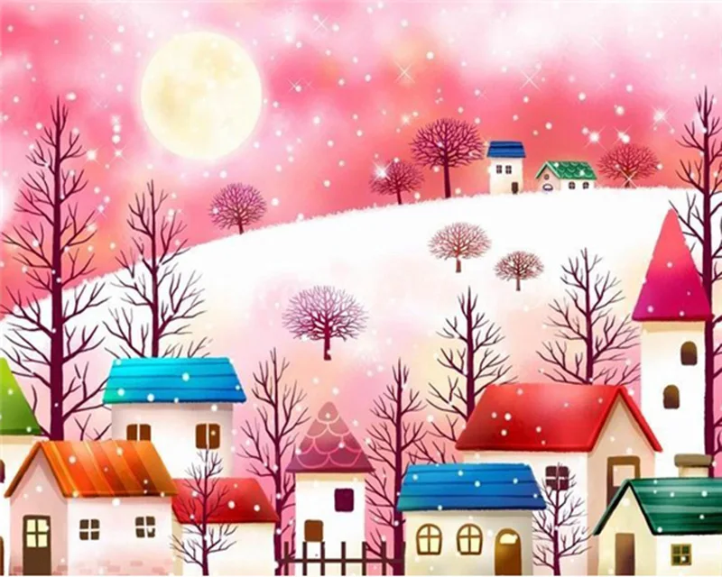 Diamond Embroidery Snow Town Cross Stitch 5D Full Square Mosaic Diamond Painting Sale DIY Sticker Decor Paintings
Diamond Embroidery Snow Town Cross Stitch 5D Full Square Mosaic Diamond Painting Sale DIY Sticker Decor Paintings