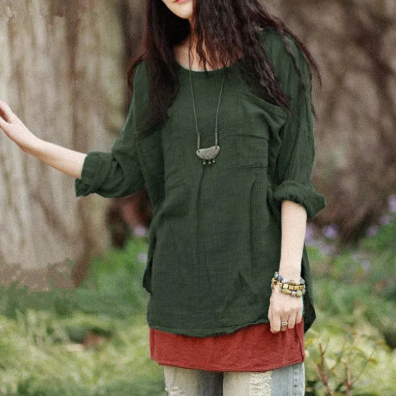 hirigin Plus Size M-2XL Women Summer Batwing Long Sleeve O-neck Cotton Solid Blouse Casual Loose Tops Shirts
hirigin Plus Size M-2XL Women Summer Batwing Long Sleeve O-neck Cotton Solid Blouse Casual Loose Tops Shirts