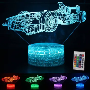 Cool Super Car 3D Visual Lamp Light Up Glow in the dark Racing Car LED Illusion 7 Colors Kids Sleeping Nightlight Home Decor
Cool Super Car 3D Visual Lamp Light Up Glow in the dark Racing Car LED Illusion 7 Colors Kids Sleeping Nightlight Home Decor