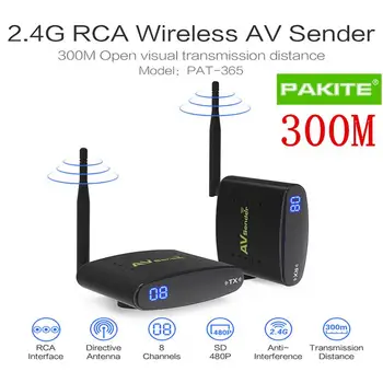 

PAT-635 200M 5.8GHz 24CH AV CCTV Camera Video Transmitter Receiver TV Wireless Receiver Sender With EU US UK AU Plug