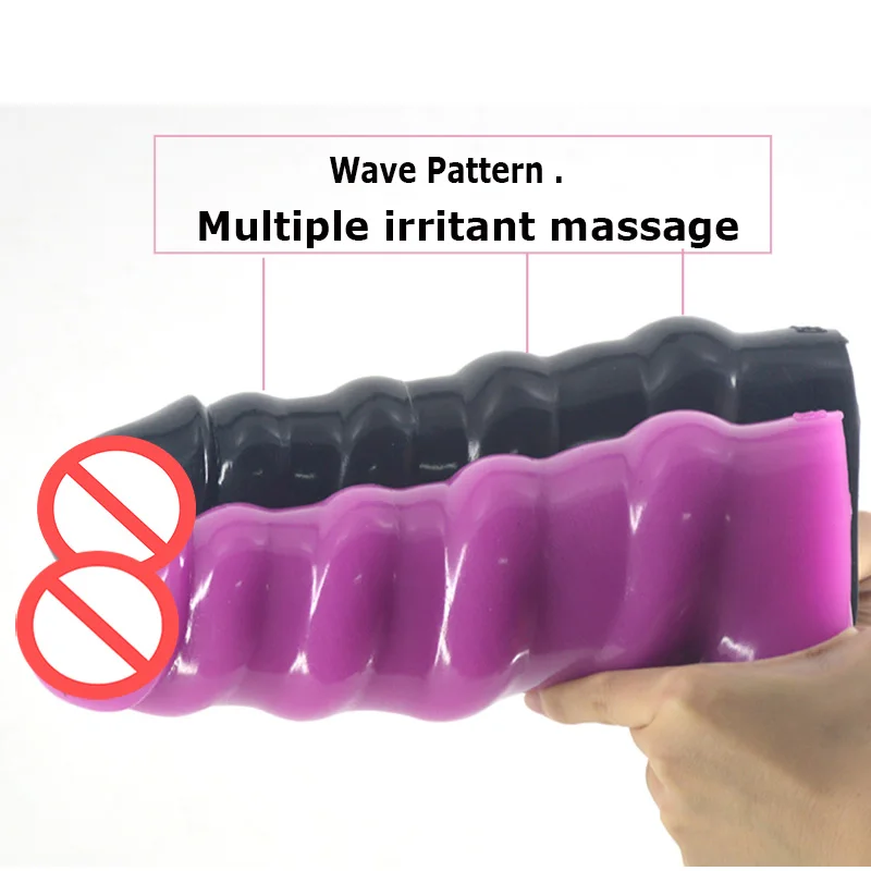 2.76" FAAK Huge Dildo Wave Beads Penis Anal Plug Erotic Toy Woman Masturbation Faloimitator Big Thick Anal Dildo butt plug dong 2