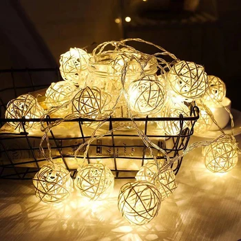 2.5M 5M 40 LEDs Rattan Ball Garland String Lights Indoor Outdoor Christmas Holiday Wedding Decor Fairy Lamps RGB Warm/Cool White
2.5M 5M 40 LEDs Rattan Ball Garland String Lights Indoor Outdoor Christmas Holiday Wedding Decor Fairy Lamps RGB Warm/Cool White