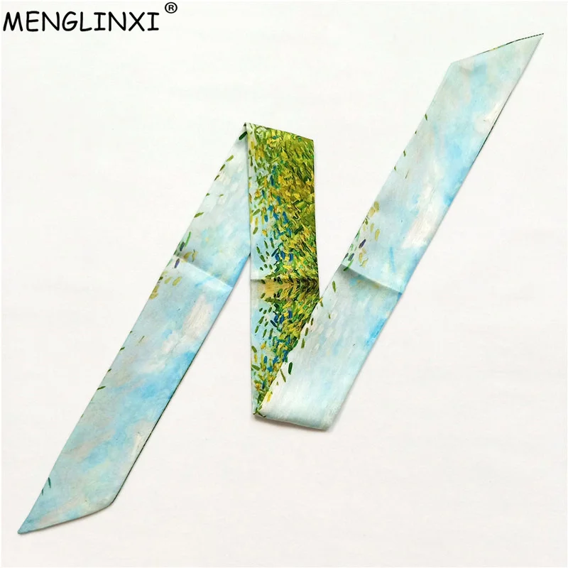 2023 New Design Van Gogh Oil Painting Scarf Women Neckerchief Skinny Silk Scarves For Ladies Bag Head Scarf Tie
2023 New Design Van Gogh Oil Painting Scarf Women Neckerchief Skinny Silk Scarves For Ladies Bag Head Scarf Tie