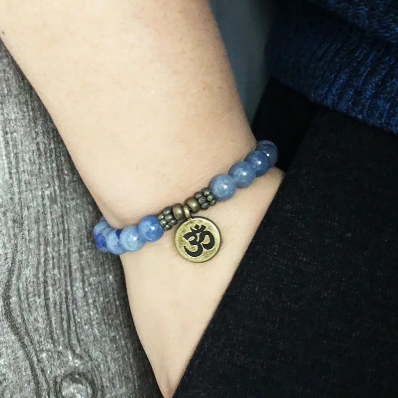 8mm Lotus Flower Yoga Bracelets Buddha Buddhist Set of 2 bracelet sets Natural Stone Blue aventurine bracelet for Man
8mm Lotus Flower Yoga Bracelets Buddha Buddhist Set of 2 bracelet sets Natural Stone Blue aventurine bracelet for Man