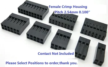 100pcs Rectangular Female Crimp Housing Connector Receptacle 2.54mm Dual Row 4 6 8 10 12 14 16 18 20 24 16 32 34 40 50 Positions
100pcs Rectangular Female Crimp Housing Connector Receptacle 2.54mm Dual Row 4 6 8 10 12 14 16 18 20 24 16 32 34 40 50 Positions