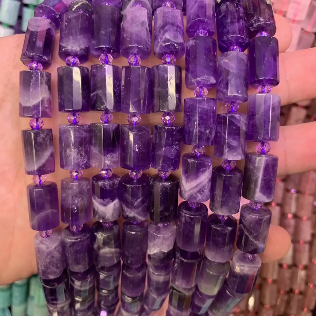 column faced amethyst beads natural gemstone beads DIY loose beads for jewelry making strand 15" wholesale !
column faced amethyst beads natural gemstone beads DIY loose beads for jewelry making strand 15" wholesale !