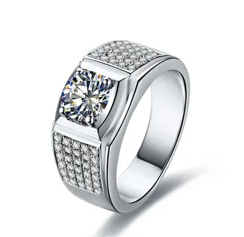 Affordable Man Ring Brand Quality AU585 1CT Solid White Gold NSCD Synthetic Carbon Engagement Ring Men Wedding Classic Jewelry
Affordable Man Ring Brand Quality AU585 1CT Solid White Gold NSCD Synthetic Carbon Engagement Ring Men Wedding Classic Jewelry
