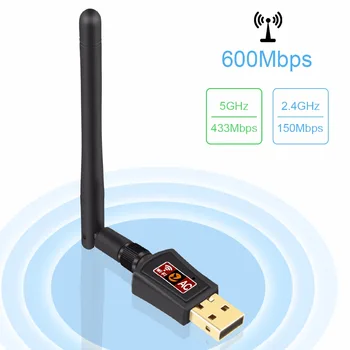Zoweetek Dual Band 2.4G/5G Wireless WiFi adapter 600Mbps Wifi usb Adapter network adapter USB WiFi Antenna in stock wifi dongle
Zoweetek Dual Band 2.4G/5G Wireless WiFi adapter 600Mbps Wifi usb Adapter network adapter USB WiFi Antenna in stock wifi dongle