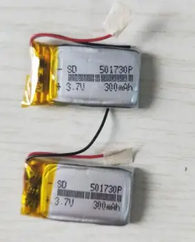 Free shipping 2pcs/lot 501730 3.7v 300mah 501630 polymer lithium rechargeable battery for SBH52 smart MP3 Bluetooth headset
Free shipping 2pcs/lot 501730 3.7v 300mah 501630 polymer lithium rechargeable battery for SBH52 smart MP3 Bluetooth headset
