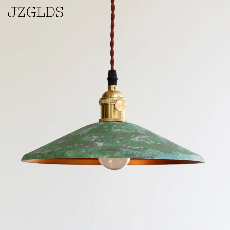 Loft american iron vintage small copper umbrella lamps pendant light single crystal glass pendant light 
Loft american iron vintage small copper umbrella lamps pendant light single crystal glass pendant light
