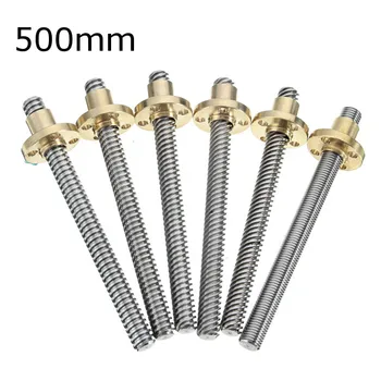3D Printer T8 1/2/4/8/12/14mm 500mm Lead Screw 8mm Thread With Copper Nut For Stepper Motor
3D Printer T8 1/2/4/8/12/14mm 500mm Lead Screw 8mm Thread With Copper Nut For Stepper Motor