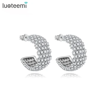 LUOTEEMI Stud Earrings for women White Gold-Color Clear CZ Crystal Jewelry Cubic Zircon Round boucle d'oreille Wedding Brincos
LUOTEEMI Stud Earrings for women White Gold-Color Clear CZ Crystal Jewelry Cubic Zircon Round boucle d'oreille Wedding Brincos