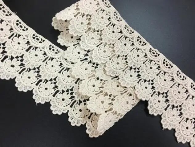 1 Yard Very High Quality Lace Trims Applique Cotton Lace Trimmings Ribbon Beige Home Textiles Sewing Lace Fabric 8cm
1 Yard Very High Quality Lace Trims Applique Cotton Lace Trimmings Ribbon Beige Home Textiles Sewing Lace Fabric 8cm