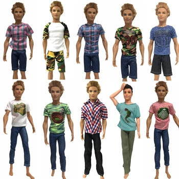 NK One Pcs Doll Clothes Men's Outfit Daily Casual Wear T-Shirt Blouse Pants Trousers For KEN Doll Accessories Baby Toys K2 JJ
NK One Pcs Doll Clothes Men's Outfit Daily Casual Wear T-Shirt Blouse Pants Trousers For KEN Doll Accessories Baby Toys K2 JJ