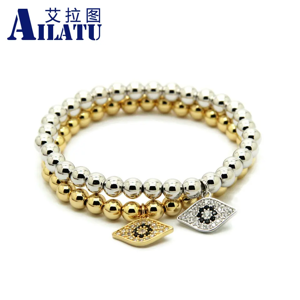 Ailatu 10pcs/lot High Grade Jewelry 6mm Color Keeping Bronze Beads Micro inlay zircon Eye Cz Beads Charm Bracelets
Ailatu 10pcs/lot High Grade Jewelry 6mm Color Keeping Bronze Beads Micro inlay zircon Eye Cz Beads Charm Bracelets
