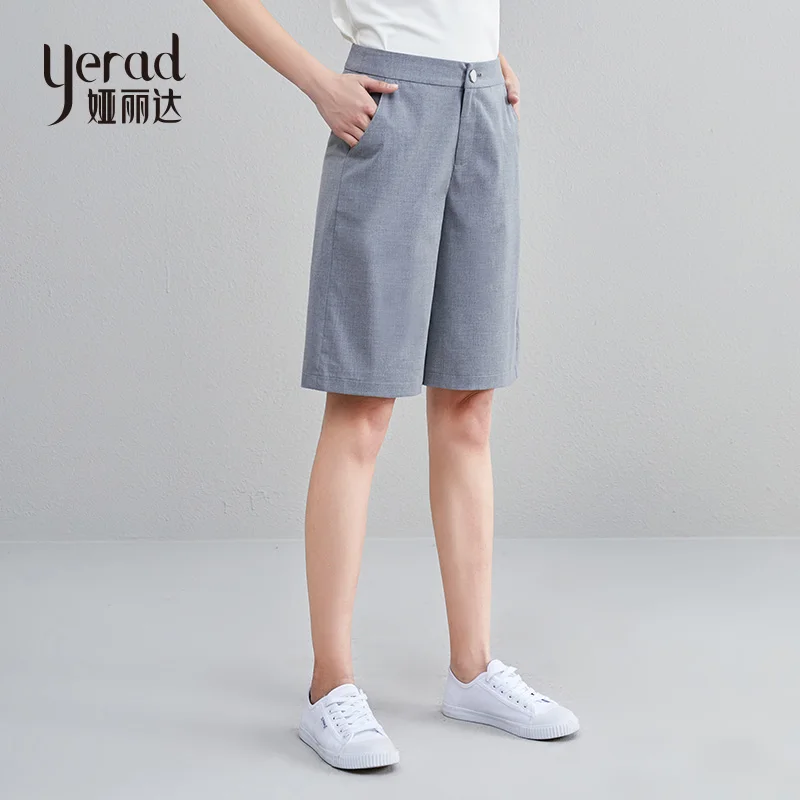 YERAD Bermuda Shorts Summer Knee Length Office Lady Fashion Loose Shorts Women Mini Trousers with Pockets
YERAD Bermuda Shorts Summer Knee Length Office Lady Fashion Loose Shorts Women Mini Trousers with Pockets