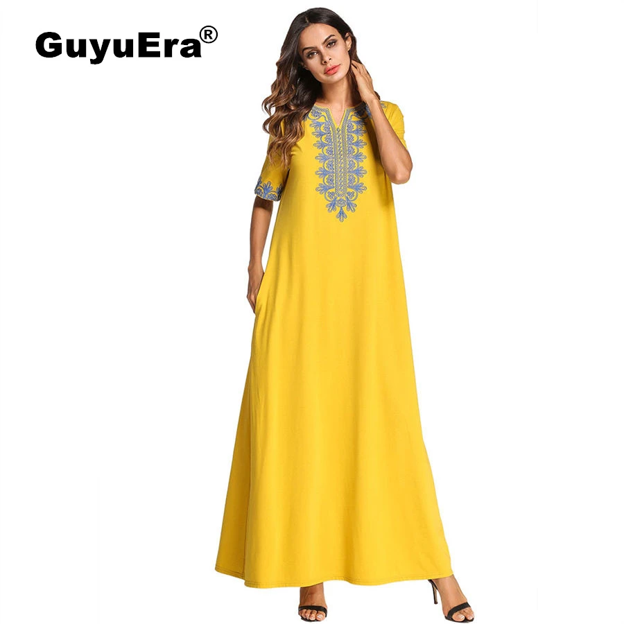 GuyuEra New African riche dress for women Embroidered cotton 100% short sleeve V-neck robes
GuyuEra New African riche dress for women Embroidered cotton 100% short sleeve V-neck robes