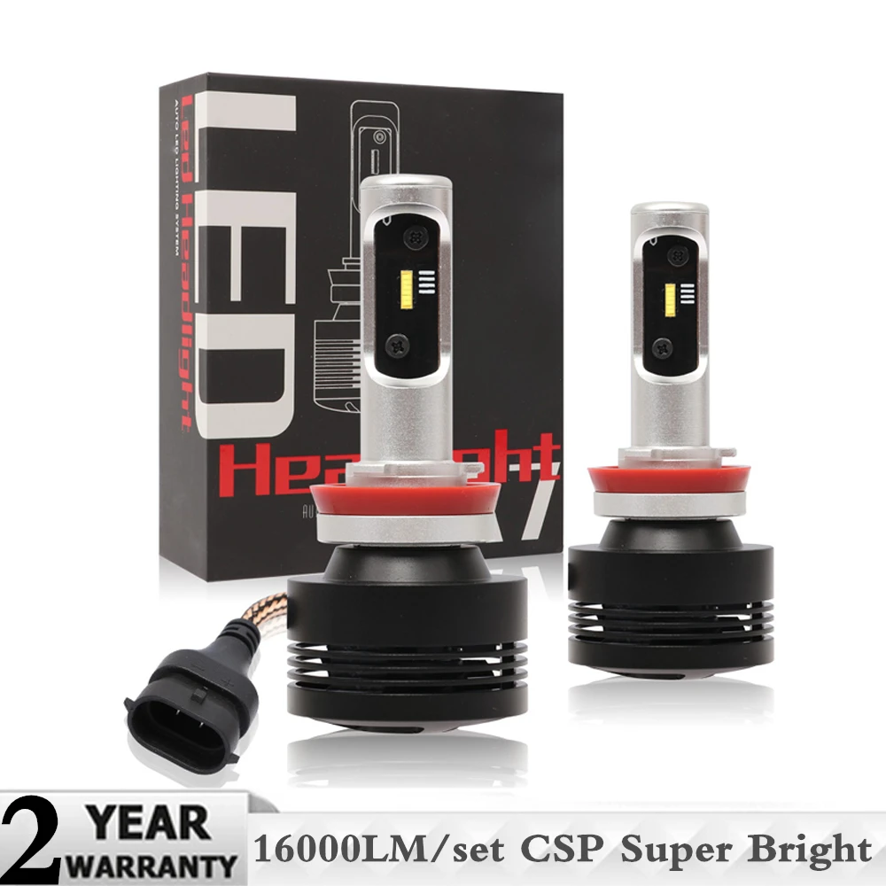 2Pcs Car LED Headlight H4 Led H7 H1 H3 H11 9005 HB3 9006 HB4 16000LM/pair 90W CSP Super Bright Auto Light 12V 24V 6500K led Lamp
2Pcs Car LED Headlight H4 Led H7 H1 H3 H11 9005 HB3 9006 HB4 16000LM/pair 90W CSP Super Bright Auto Light 12V 24V 6500K led Lamp