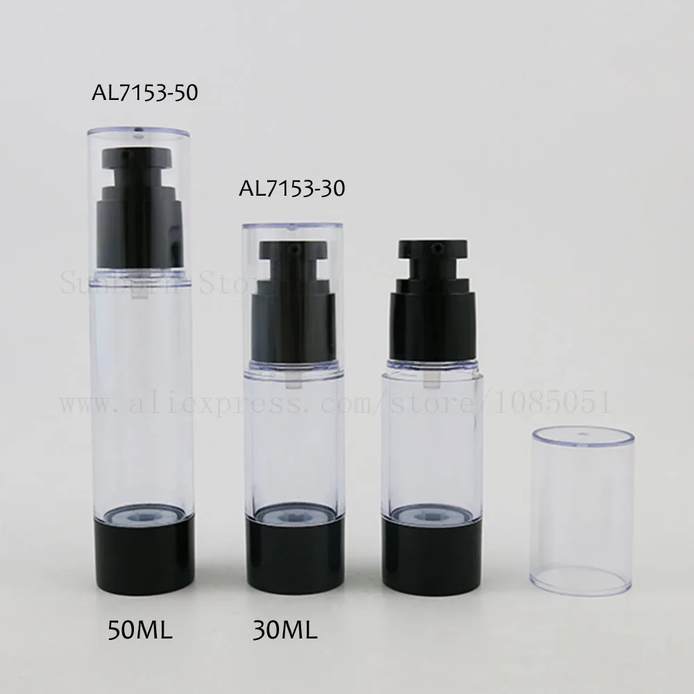 300 X Empty Airless Vacuum Pump Bottle Clear Refillable AS Cream Lotion Travel Bottles Liquid Container Cosmetic Make-up
300 X Empty Airless Vacuum Pump Bottle Clear Refillable AS Cream Lotion Travel Bottles Liquid Container Cosmetic Make-up