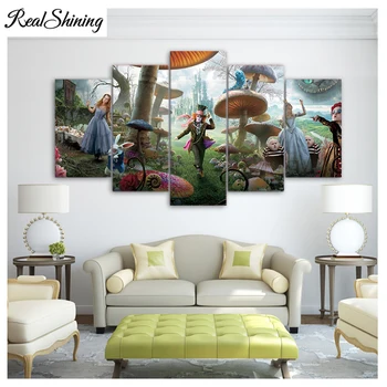REALSHINING 5 pcs set Diamond Painting Cross Stitch Full Diamond Embroidery Diamond Mosaic Alice in Wonderland painting FS1645
REALSHINING 5 pcs set Diamond Painting Cross Stitch Full Diamond Embroidery Diamond Mosaic Alice in Wonderland painting FS1645