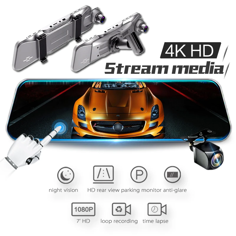 VMI X50 Car DVR Stream Rearview Mirror Camera Dashcam 10" Full HD 1296P Avtoregistrator Wifi Car Dash Cam Recorder Registrar
VMI X50 Car DVR Stream Rearview Mirror Camera Dashcam 10" Full HD 1296P Avtoregistrator Wifi Car Dash Cam Recorder Registrar