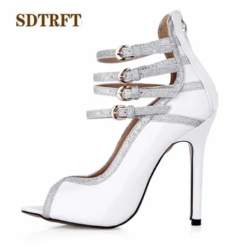 SDTRFT Plus:35-42 43 Summer Formal Stiletto Sandals zapatos mujer 12cm thin heels Cross-strap shoes woman sexy Party pumps
SDTRFT Plus:35-42 43 Summer Formal Stiletto Sandals zapatos mujer 12cm thin heels Cross-strap shoes woman sexy Party pumps