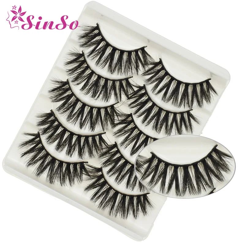 SinSo 5Pairs 3D Faux Mink Hair False Eyelashes Natural/Thick Long Eye Lashes Fake Eyelash Wispy Makeup Beauty Extension Tools
SinSo 5Pairs 3D Faux Mink Hair False Eyelashes Natural/Thick Long Eye Lashes Fake Eyelash Wispy Makeup Beauty Extension Tools