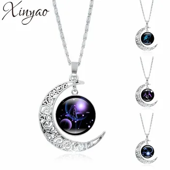 XINYAO 2020 Fashion 12 Constellation Capricorn Pisces Aries Cancer Leo Choker Necklace Silver Moon Pendants Necklaces Women Gift
XINYAO 2020 Fashion 12 Constellation Capricorn Pisces Aries Cancer Leo Choker Necklace Silver Moon Pendants Necklaces Women Gift
