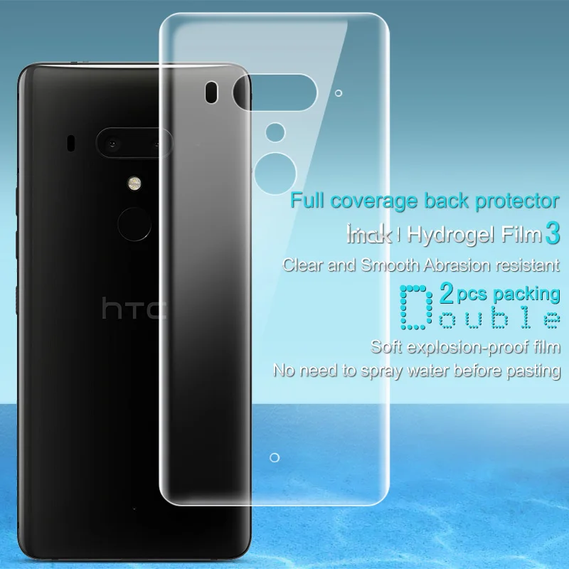 Imak 2pcs Anti Glare Hydrogel Film 3th Gener for HTC U12 Plus 3D Full Cover for HTC U12+ Back Screen Protector No Wipping
Imak 2pcs Anti Glare Hydrogel Film 3th Gener for HTC U12 Plus 3D Full Cover for HTC U12+ Back Screen Protector No Wipping