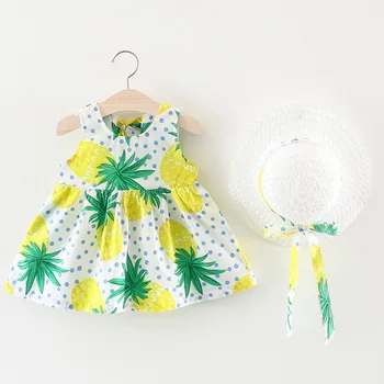 0-2 Years Baby Girl Summer Dress Newborn Clothes Pineapple Print Infant Dress For Girls Clothing Baby Girl Dresses With Hat
0-2 Years Baby Girl Summer Dress Newborn Clothes Pineapple Print Infant Dress For Girls Clothing Baby Girl Dresses With Hat