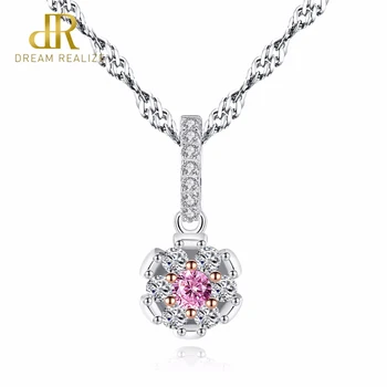 DR Vintage Flower Shape Pendant Pink Crystal Zircon Stone Women 925 Silver Two-Color Gold Pendants Necklaces for Women
DR Vintage Flower Shape Pendant Pink Crystal Zircon Stone Women 925 Silver Two-Color Gold Pendants Necklaces for Women