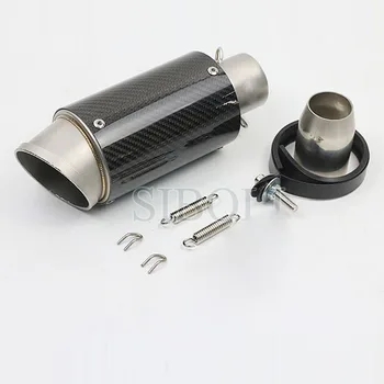 51mm Inlet Motorcycle Exhaust Muffler Universal Mini Pipe Scooter For HONDA R1 R3 R6 FZ6 ATV Dirt Bike Exhaust SC014 
51mm Inlet Motorcycle Exhaust Muffler Universal Mini Pipe Scooter For HONDA R1 R3 R6 FZ6 ATV Dirt Bike Exhaust SC014