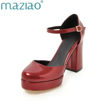 MAZIAO Plus size 47 New Spring Sweet Women Pumps Fashion High Heel Ankle strap D'Orsay Shoes Red Gold Silver Wedding Shoes Woman
MAZIAO Plus size 47 New Spring Sweet Women Pumps Fashion High Heel Ankle strap D'Orsay Shoes Red Gold Silver Wedding Shoes Woman