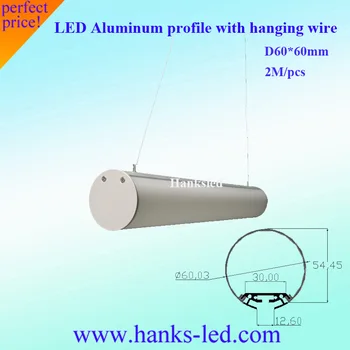 10Packs x 2m led bar light Round Led aluminum profile with Cover and hanging wire
10Packs x 2m led bar light Round Led aluminum profile with Cover and hanging wire