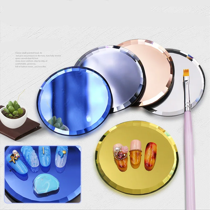 1pc Nail Art Display Board Gel Polish Paints Palette Round Glass Mirror Base Multi Use Manicure Accessory Nail Tips Design New
1pc Nail Art Display Board Gel Polish Paints Palette Round Glass Mirror Base Multi Use Manicure Accessory Nail Tips Design New