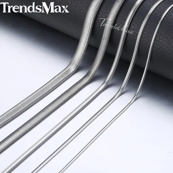 Stainless Steel Necklace For Men Women Silver Color Snake Herringbone Chain Men's Jewelry 2018 Fashion Long Necklaces KNM133
Stainless Steel Necklace For Men Women Silver Color Snake Herringbone Chain Men's Jewelry 2018 Fashion Long Necklaces KNM133