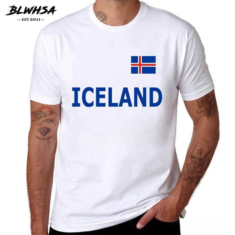 BLWHSA Iceland Fans Cheers T Shirt for Men Summer Short Sleeve O-neck 100% Cotton T-shirt Iceland Printing Top Tee
BLWHSA Iceland Fans Cheers T Shirt for Men Summer Short Sleeve O-neck 100% Cotton T-shirt Iceland Printing Top Tee