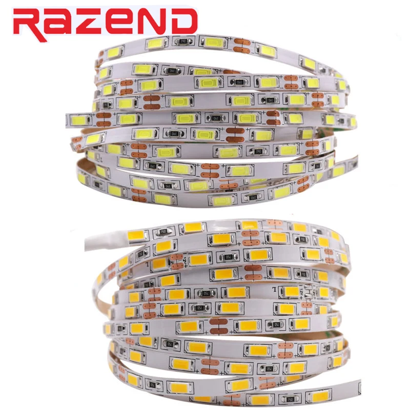 

5mm PCB Led Tape 5730 Light Box backLight Flexible Led strip 5630 Non Waterproof 60Leds/m 12V 5m Night Lights