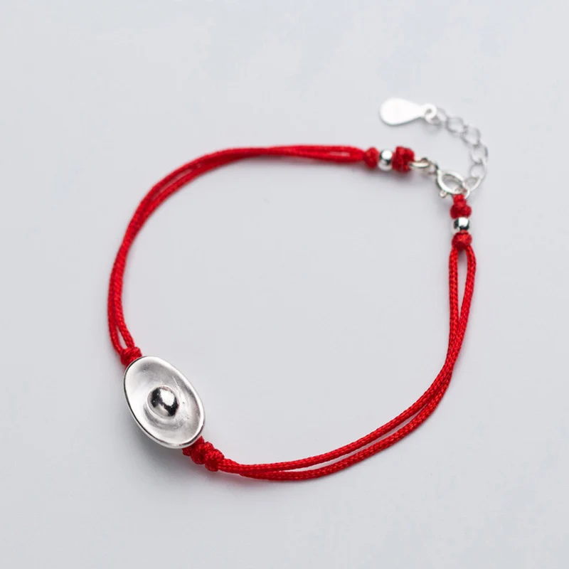 La MaxZa 925 Sterling Silver Ethnic Rich China Ingots Lucky Charm Dual Layer Red String Thread Bracelet For Women Adjustable
La MaxZa 925 Sterling Silver Ethnic Rich China Ingots Lucky Charm Dual Layer Red String Thread Bracelet For Women Adjustable