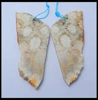 Natural Stone Nugget Indonesian fossil coral Earrings beads,70x30x4mm,23.4g fashion handmade semiprecious stone earrings
Natural Stone Nugget Indonesian fossil coral Earrings beads,70x30x4mm,23.4g fashion handmade semiprecious stone earrings