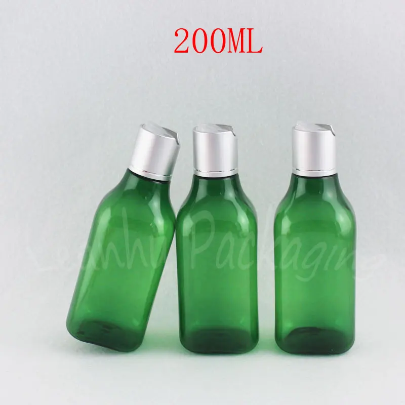200ML Green Plastic Bottle With Silver Disc Top Cap , 200CC Lotion / Shampoo Sub-bottling , Empty Cosmetic Container
200ML Green Plastic Bottle With Silver Disc Top Cap , 200CC Lotion / Shampoo Sub-bottling , Empty Cosmetic Container