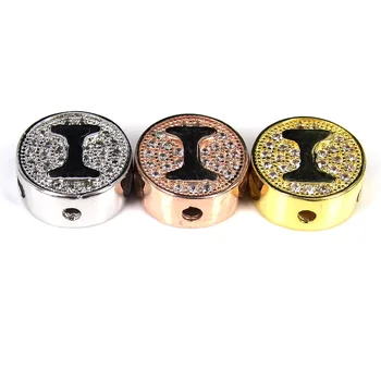 Gold Plated Brass Micro Pave Cubic Zirconia Alphabet "I" Letter Beads For Bracelet Making Necklace DIY Initial Charms,11cm,8PC
Gold Plated Brass Micro Pave Cubic Zirconia Alphabet "I" Letter Beads For Bracelet Making Necklace DIY Initial Charms,11cm,8PC