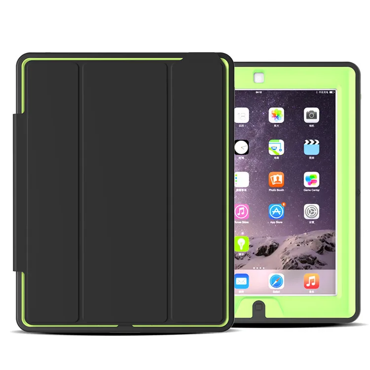 Case For apple ipad 4 Kids Safe Shockproof TPU Stand Cover for ipad 2/3/4 tablet 360 full protection 10