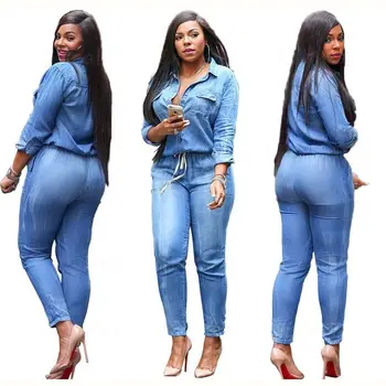 Laipelar Casual Bandage Denim Jean Jumpsuit Women Sexy V-Neck Playsuits Fashion Slim Fit Denim Rompers Streetwear Outfits
Laipelar Casual Bandage Denim Jean Jumpsuit Women Sexy V-Neck Playsuits Fashion Slim Fit Denim Rompers Streetwear Outfits