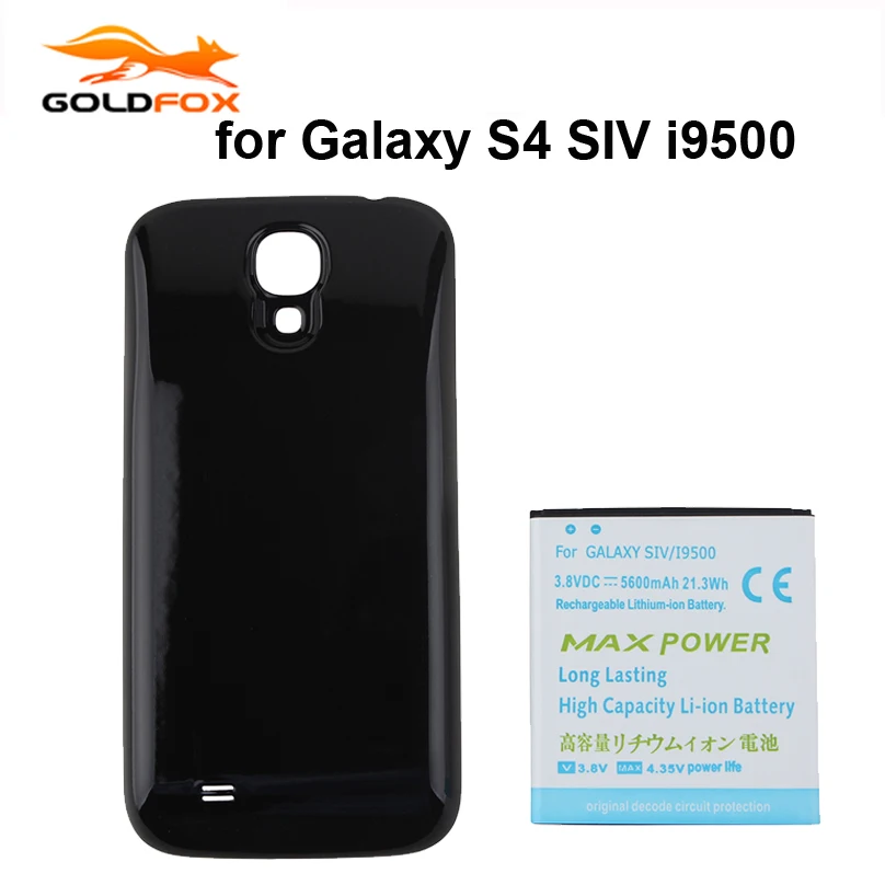 5600mAh Extended Rechargeable Li-ion Battery with Black Back Case Cover For Samsung Galaxy S4 i9500 I9502 i9505 i9508 Batteries
5600mAh Extended Rechargeable Li-ion Battery with Black Back Case Cover For Samsung Galaxy S4 i9500 I9502 i9505 i9508 Batteries