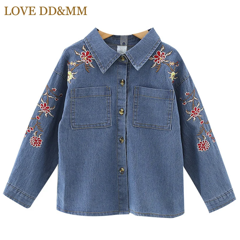 LOVE DD&MM Girl Shirts 2019 Spring New Children's Clothing Girls Princess Embroidery Flowers Long-Sleeved Denim Shirt
LOVE DD&MM Girl Shirts 2019 Spring New Children's Clothing Girls Princess Embroidery Flowers Long-Sleeved Denim Shirt