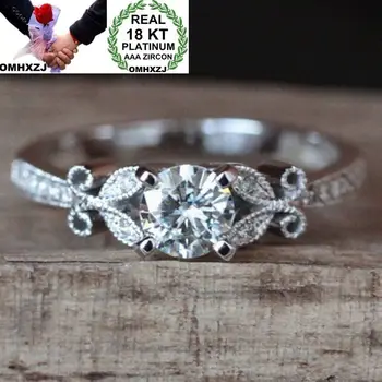 OMHXZJ Wholesale European Fashion Woman Girl Party Wedding Gift Flower White AAA Zircon 18KT White Gold Ring RR672
OMHXZJ Wholesale European Fashion Woman Girl Party Wedding Gift Flower White AAA Zircon 18KT White Gold Ring RR672