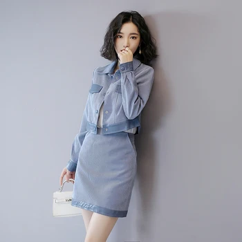 Vogue Top And Skirt Two Piece Set Elegant Year-old Female Costume Conjunto Feminino Office Lady Ensemble Femme Deux Pieces
Vogue Top And Skirt Two Piece Set Elegant Year-old Female Costume Conjunto Feminino Office Lady Ensemble Femme Deux Pieces