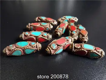 NBB133 Nepal brass capped Stone coral Long Cylinder loose beads Wholesale Tibet Nepal Handmade Beads 10pcs lot
NBB133 Nepal brass capped Stone coral Long Cylinder loose beads Wholesale Tibet Nepal Handmade Beads 10pcs lot